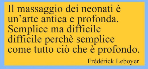 Massaggio neonato